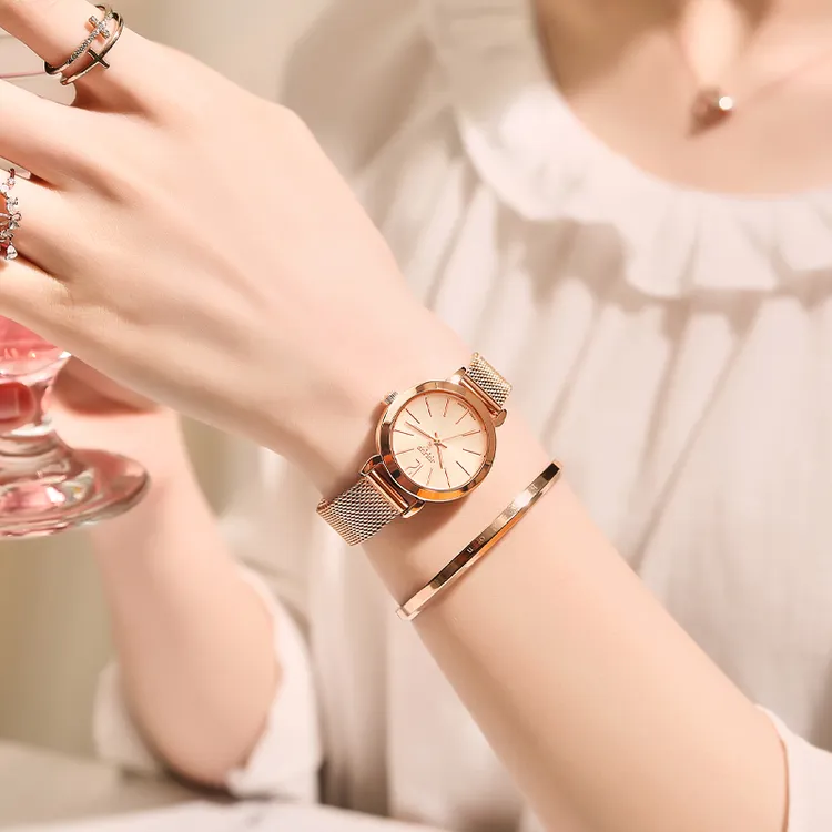 聚利时手表女2025年新款爆款名牌女士简约女款高颜值女式石英表
