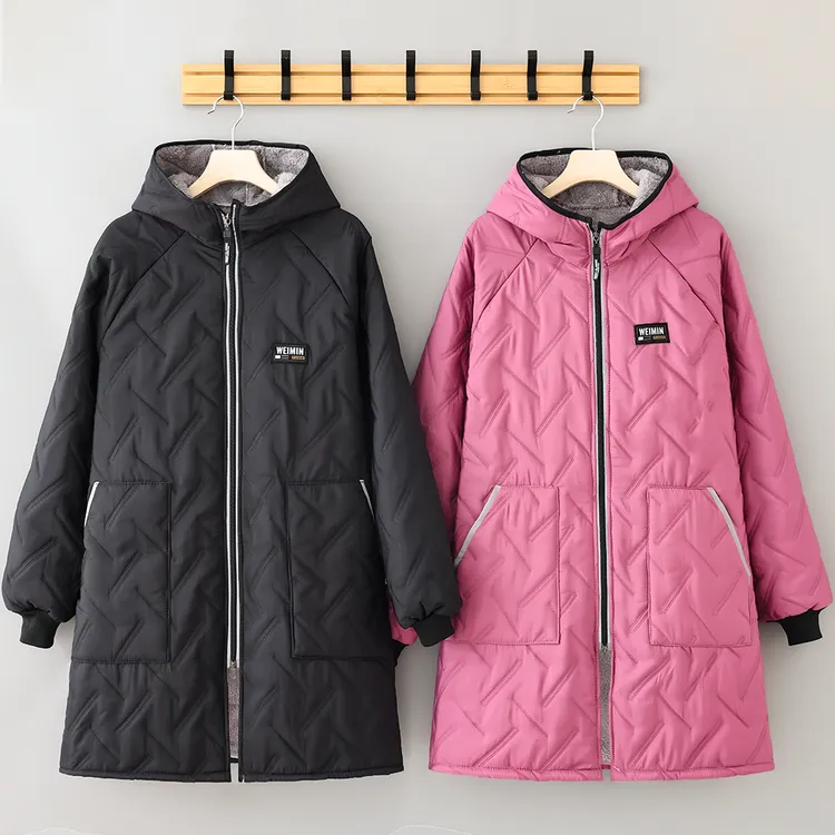 秋冬加厚长绒罩衣外套松驰感成人御寒保暖锁温工作服户外上班围裙