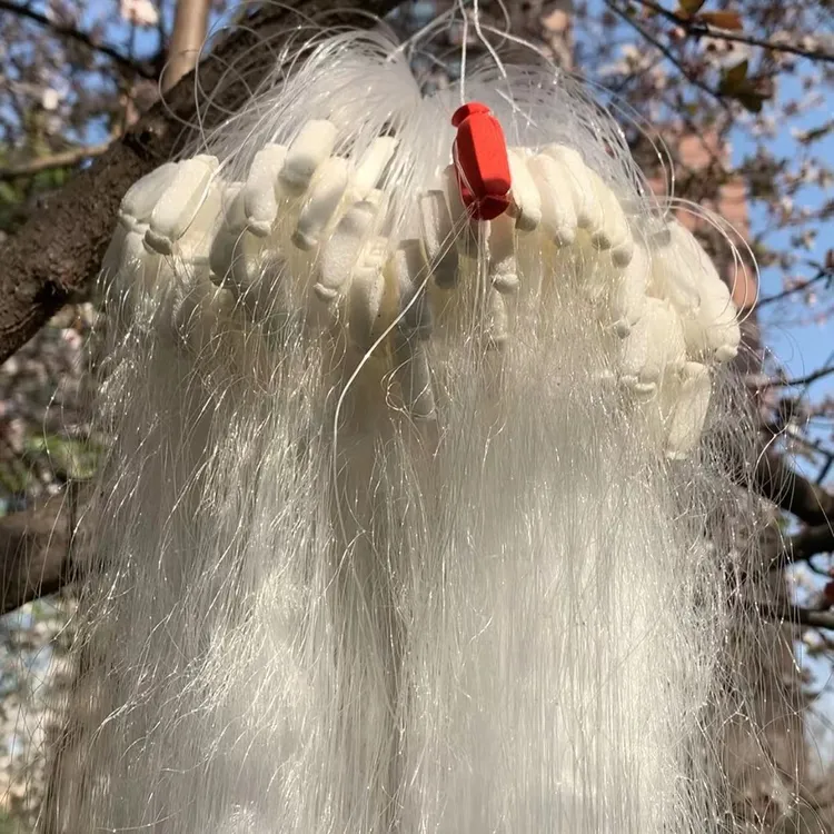 柔软丝小套三层沉网丝网粘网挂网鲫鱼红尾黄尾昂刺大小通吃捕鱼网