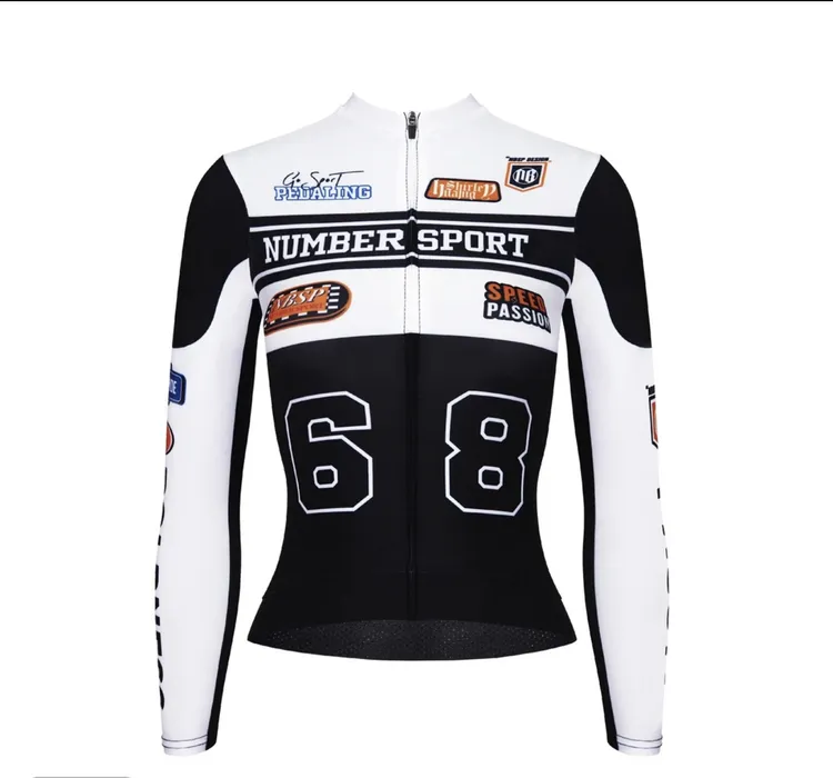 2025长袖加绒骑行服新款上衣春秋季高领秋冬防风修身美式机车款