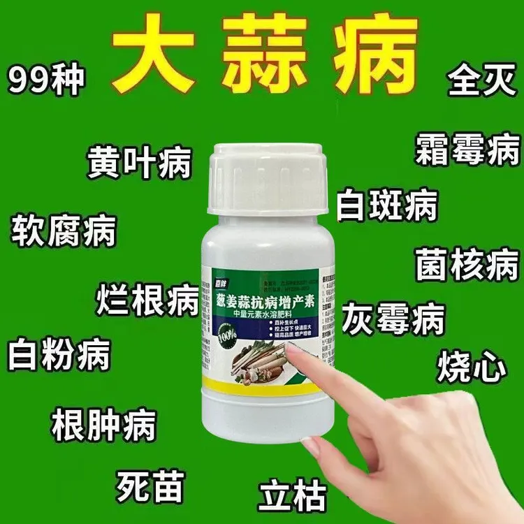 大蒜猛长大蒜专用肥防干尖软腐疫毒白粉锈大蒜全治