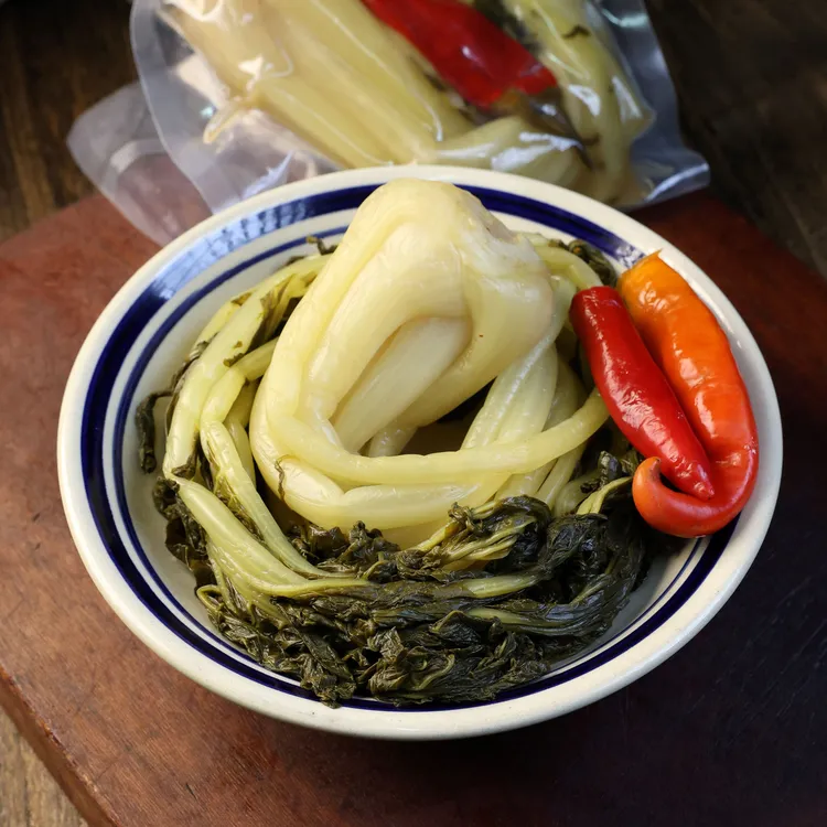 张徽英腌白菜手工小咸菜今年新腌白菜生包开盖即食