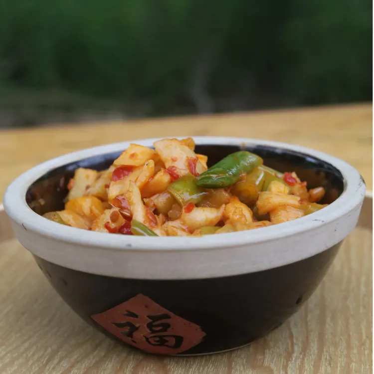 张徽英腌莴笋干小咸菜大蒜杆腌莴笋干300g开盖即食