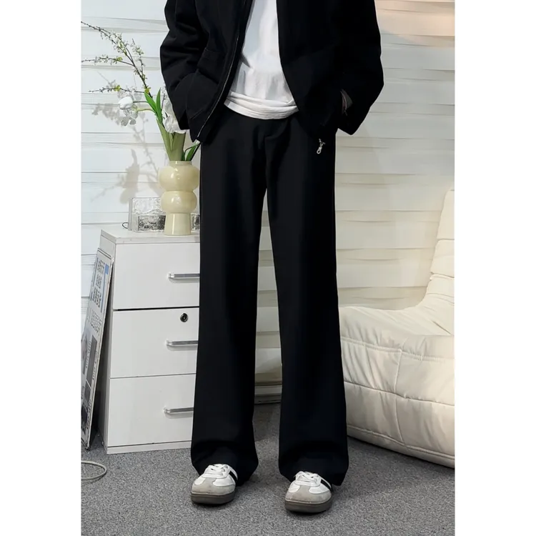 【双层复合西裤】弹力腰TR面料微喇叭垂感cleanfit西裤百搭显瘦夏季