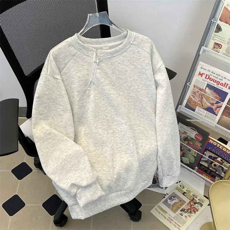 高级感重磅痞帅卫衣男春秋装新款潮牌宽松复古男士外穿长袖上衣服
