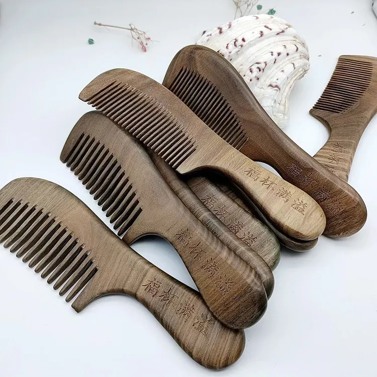 绿檀木梳子檀香木实木梳（裸装）