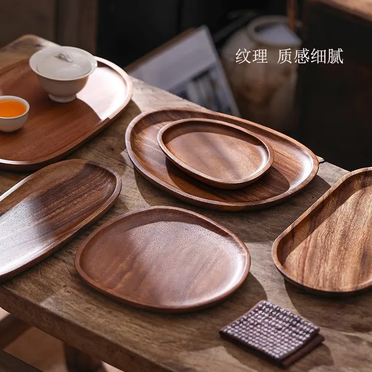 实木异形款壶承壶托精致女士干泡台茶托茶盘点心盘日系果盘高级感