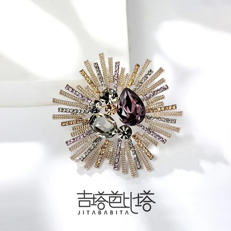 吉塔芭比塔 合金胸针 高档轻奢时尚百搭璀璨星耀胸针  JT-107
