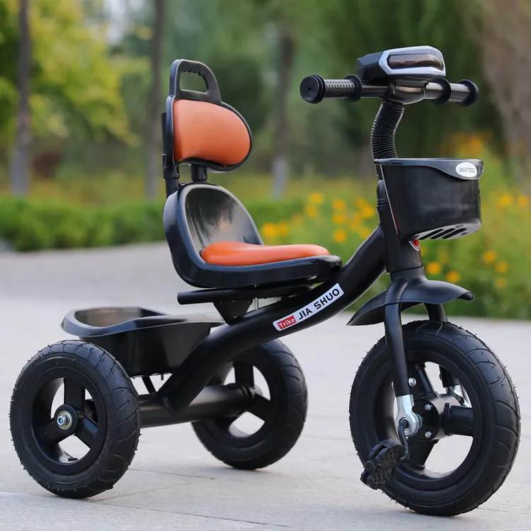 儿童三轮脚踏车宝宝手推自行车可骑可推防侧翻1-3岁2-6岁遛娃