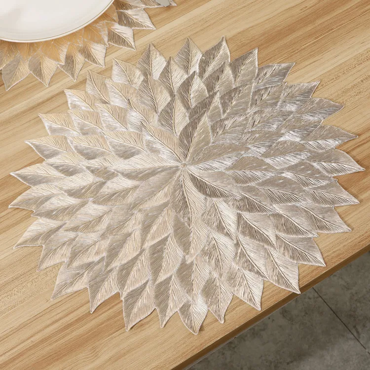 新款千手叶立体北欧风隔热垫餐垫防滑装饰花瓶垫垫子