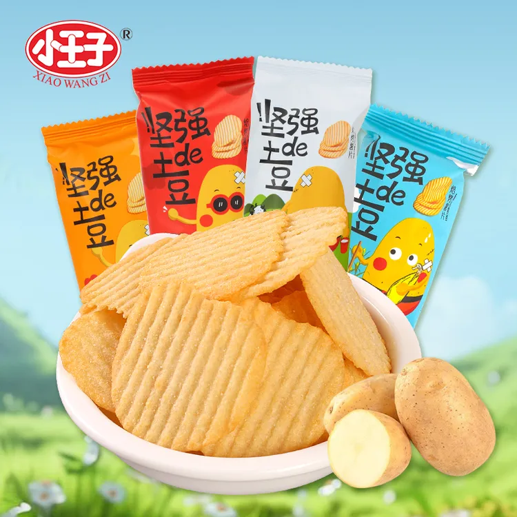 小王子焙烤薯片非油炸坚强的土豆膨化零食儿童办公室薯片整箱批发