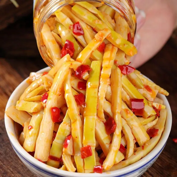 剁椒笋丝下饭菜各种各样湖南特产竹笋干脆笋笋脆笋微辣即食瓶装