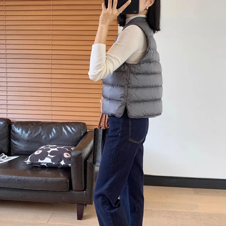 羽绒马甲女款外穿2025新款正品秋冬品质内搭90白鸭绒保暖时尚背心