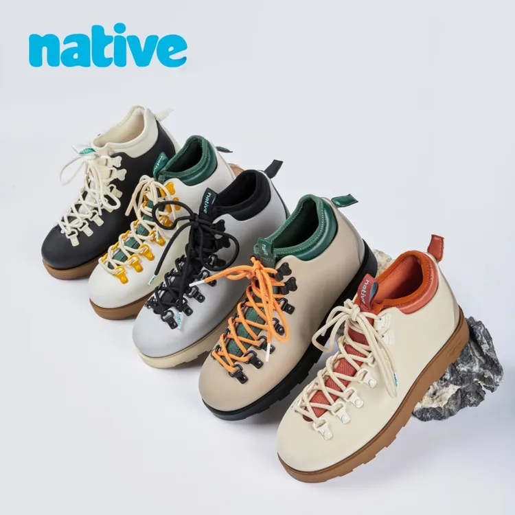 native【成人撞色防滑马丁靴】冬季保暖棉靴户外鞋男女防水百搭靴