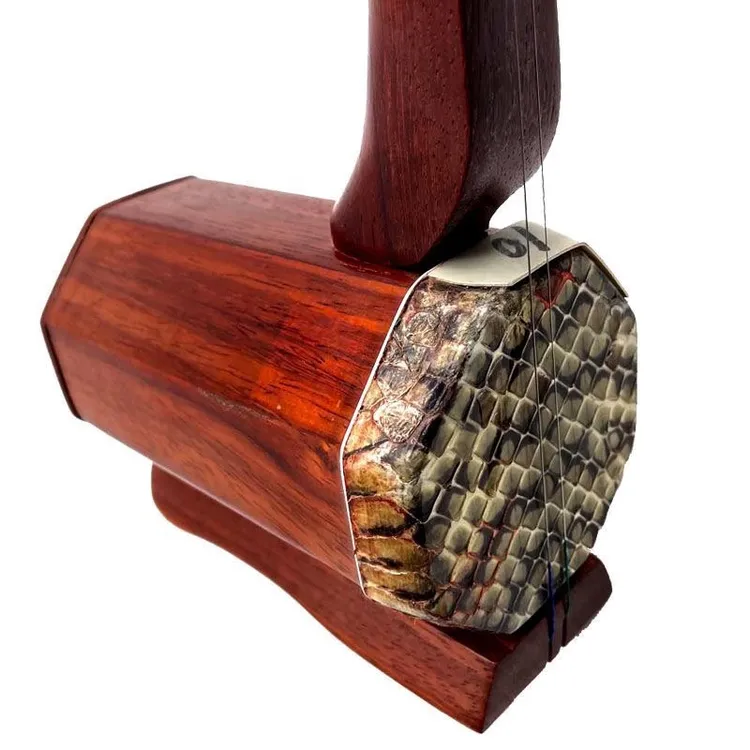 山东曲胡红木初学练习送弓子把位贴松香琴包