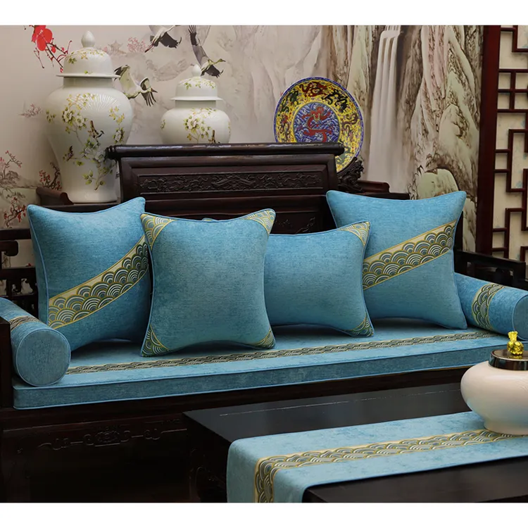 新中式坐垫红木沙发垫防滑垫子海绵垫椅子加厚座垫可拆洗实木定制