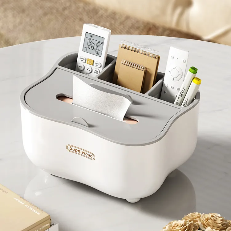 纸巾盒客厅高档轻奢创意纸抽盒茶几多功能遥控器收纳盒抽纸盒家用