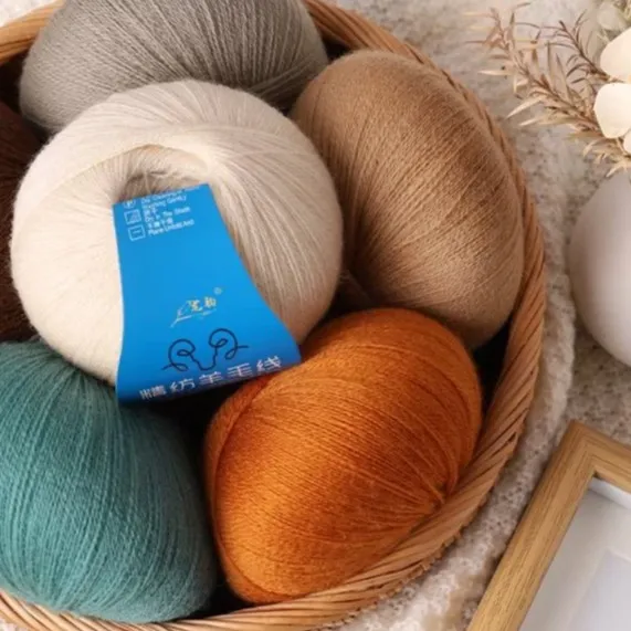 美丽诺细羊毛线开司米细线可以当配线柔软亲肤质量好 不起球不掉