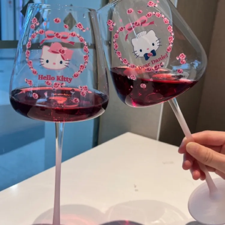 kitty香槟杯红酒杯对杯伴手礼礼物礼品