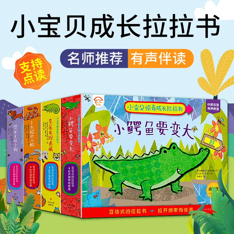 【未来屋】小宝贝惊奇成长拉拉书 幼儿早教启蒙认知绘本