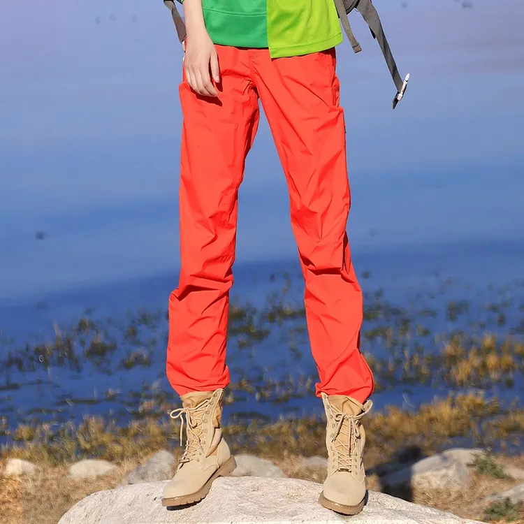 雪丘岛户外四季款冲锋裤防风防水全压胶休闲版型带透气拉链冲锋裤