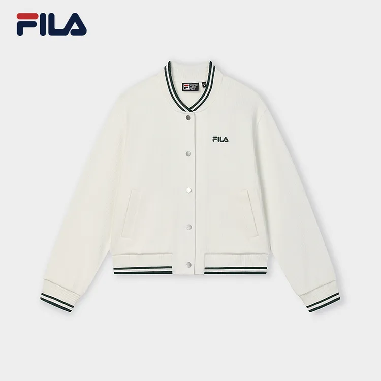 Fila/斐乐【欧若风】春新款户外运动休闲女针织长袖外套F11W518503F