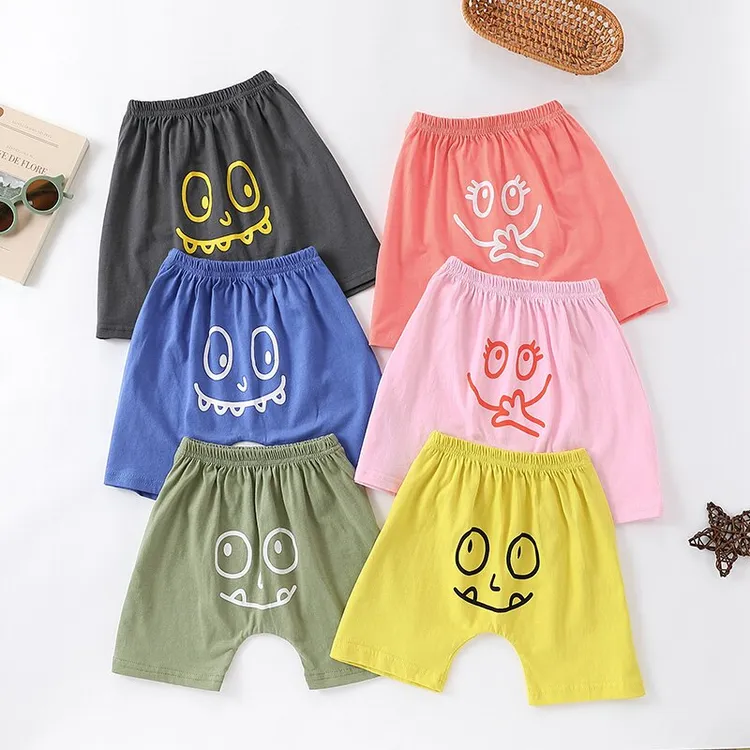 宝宝短裤夏季薄款休闲外穿裤子韩版大pp洋气宽松婴幼儿卡通裤子