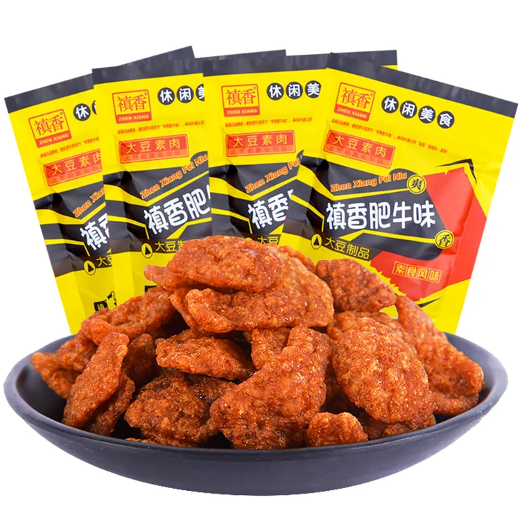 禛香香菇肥牛辣条素肉素豆手工辣条大礼包小包装8090儿时怀旧零食