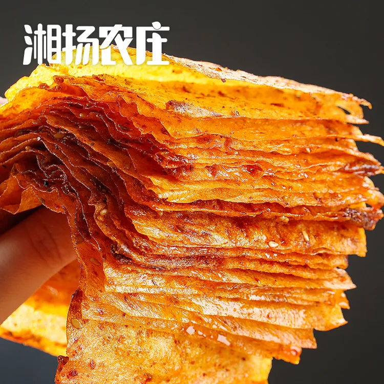 【平江大辣片】麻辣过瘾经典湖南手撕大辣片网红零食辣条爆辣味开袋商品图
