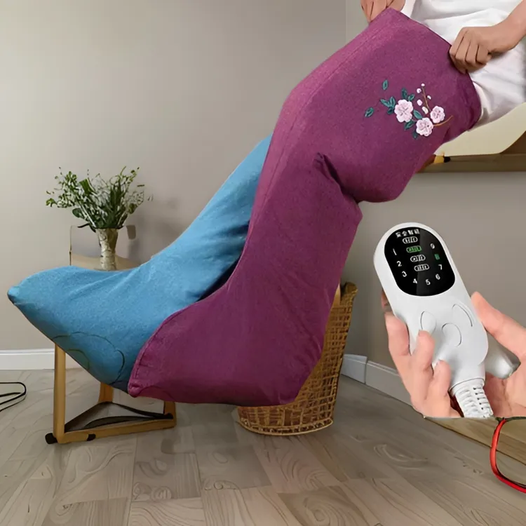 电加热艾绒长筒靴艾灸靴护膝暖脚热敷家用膝盖关节护腿护膝按摩仪