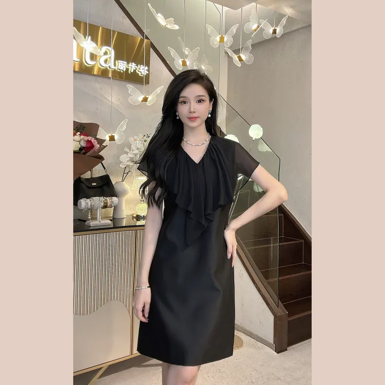 YUANBAO【2025新款】法式夏季减龄设计感老钱风松弛感女装连衣裙