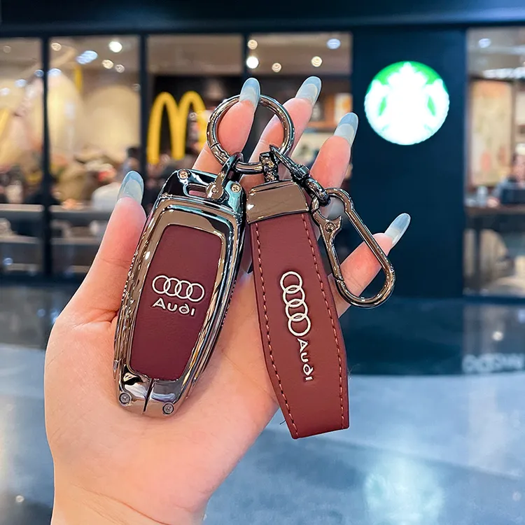 2024款奥迪a6l钥匙套a4l专用q5l高档a3汽车q3女q2l壳a6包a4扣a8男