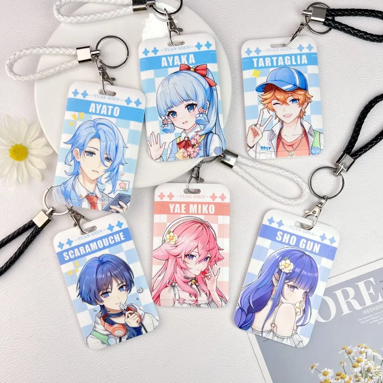 凌彩创艺春日原神周边饭卡胸牌校园卡公交卡地铁卡便携防丢卡套