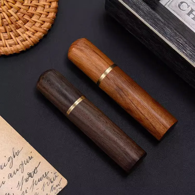 木质牙签筒檀木工艺礼品便携式牙签罐红木小摆件酒店饭店牙签盒