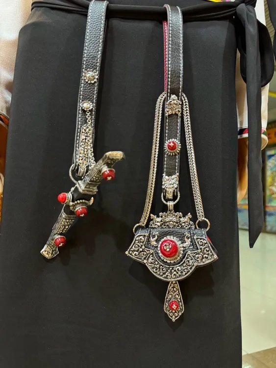 新款2024藏族腰间配饰钱包挂件 藏族舞蹈腰间配饰挂件邮政快递