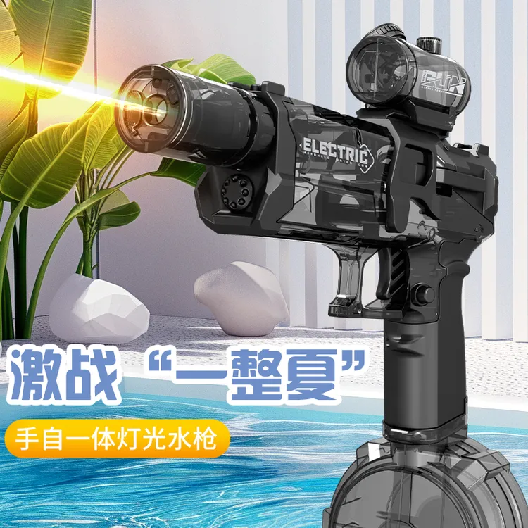 网红冰爆电动连发水枪大容量喷水枪自动回膛高压强力呲水儿童玩具