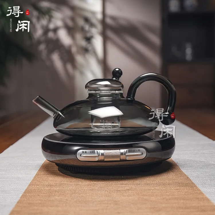 茗凤祥魔术师X1薄炉家用小型智能电陶炉高硼硅耐热玻璃煮茶壶套装