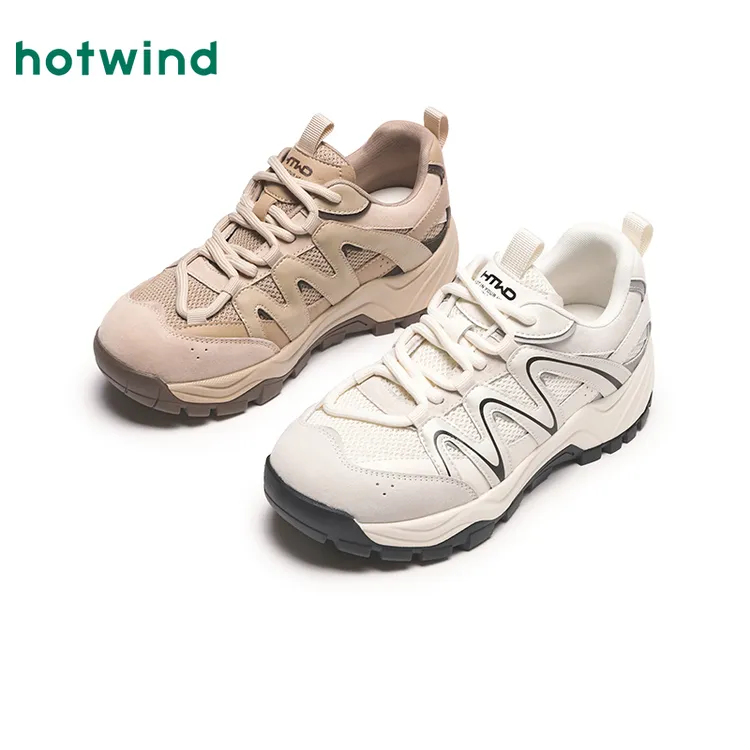 热风2025年春季新款女士时尚丑萌鞋运动户外踏青休闲鞋H09W25101