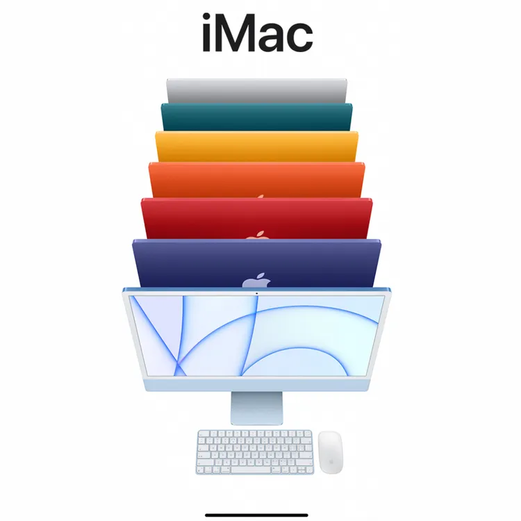 未使用 Apple/苹果 21款24寸一体机M1国行全新官翻机超薄无线