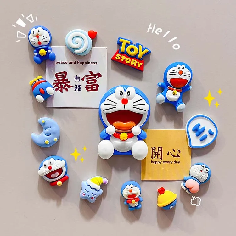 磁铁冰箱贴diy留言板可爱卡通高颜值创意冰箱门吸铁石贴纸3d立体