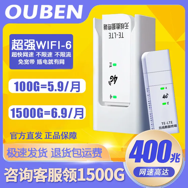2024随身wifi无线限上网设备路由家用免插卡5G官正方品由宿舍WiFi