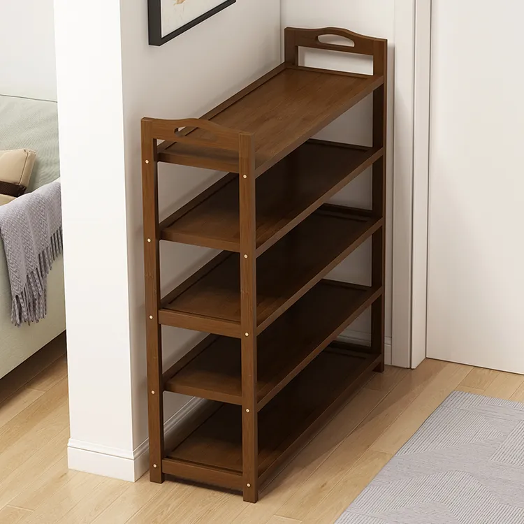 鞋子架子家用宿舍进门多层简易门口小型出租屋鞋柜大容量入户楠竹