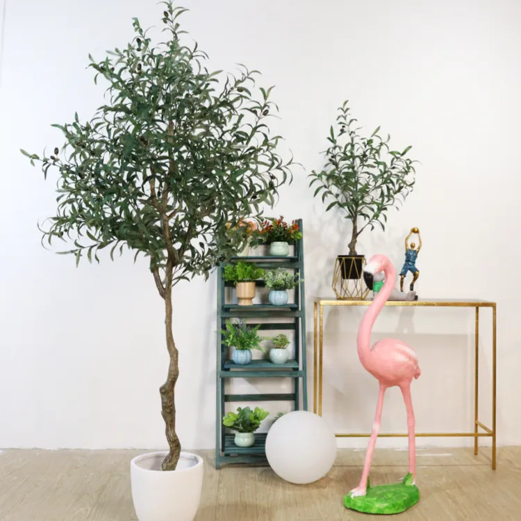 轻奢仿真油橄榄树室内绿植家居装饰盆栽假植物摆件门店园艺造景