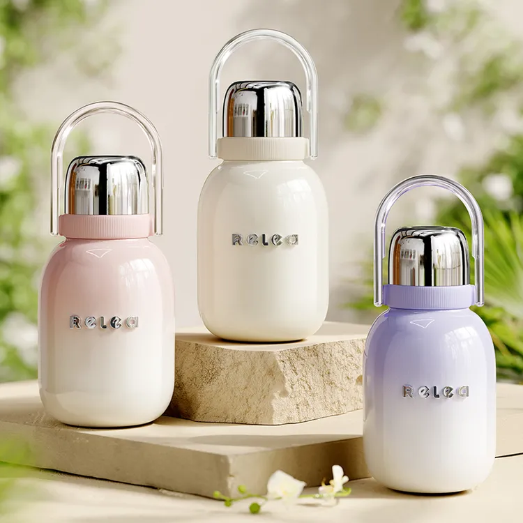 物生物保温杯大容量水杯女婴幼儿高颜值不锈钢吸管水杯子大号水壶