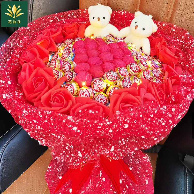 圣诞节创意礼棒棒糖花束成品送老婆女友闺蜜女儿生日礼物结婚礼物