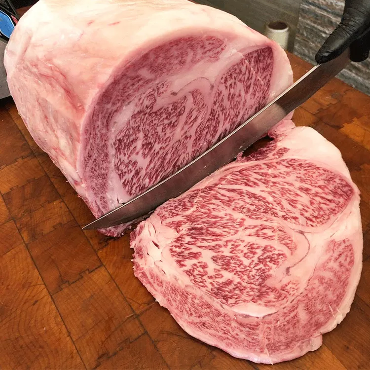澳洲原切谷饲纯血M9+眼肉雪花和牛（俗称M12）霜降雪花牛排400g