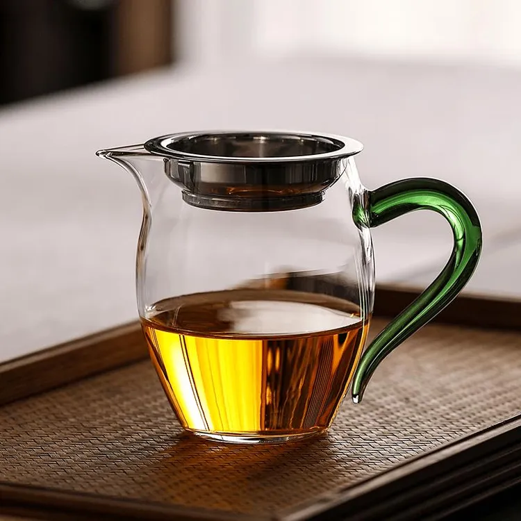 公道杯玻璃加厚耐热分茶器高档过滤泡茶茶具茶杯日式茶海公杯茶漏