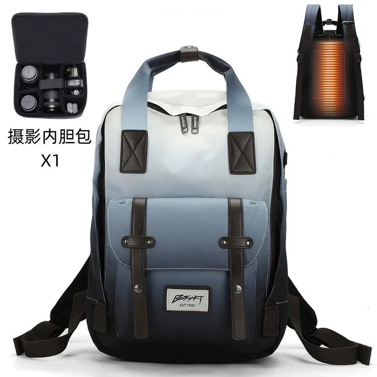 相机包摄影包摄影旅拍防泼水轻便百搭休闲时尚潮流背毕斯曼15.6寸