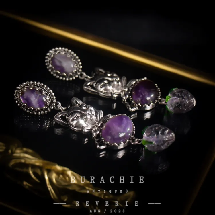 铜合金仿水晶耳饰 【7494】周年珍藏英｜经典原标克拉款CrownFrett