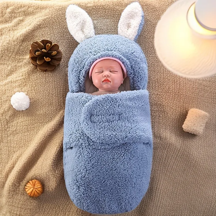 新生儿加厚冬季抱被刚出生男女宝宝保暖包被睡袋抱毯秋冬外出裹被